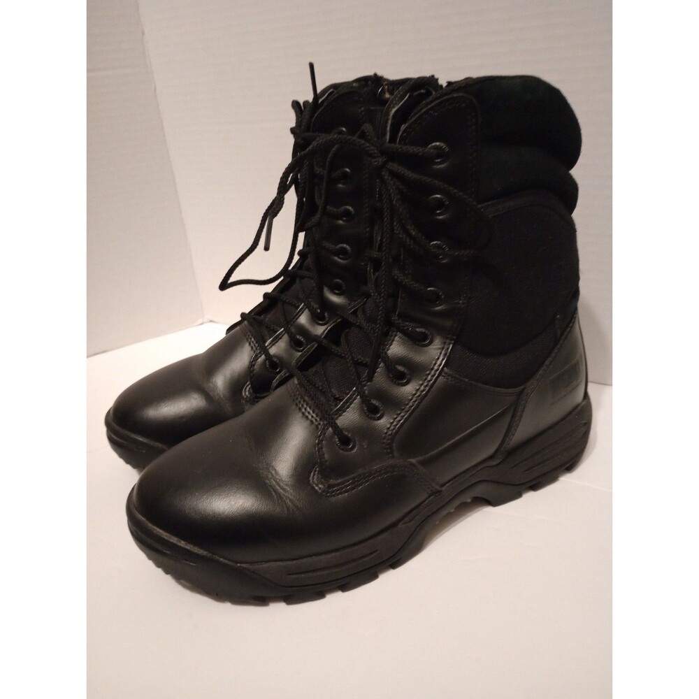 Magnum Response 8 Side Zip Boots Black Tactical Work Boots Mens 9